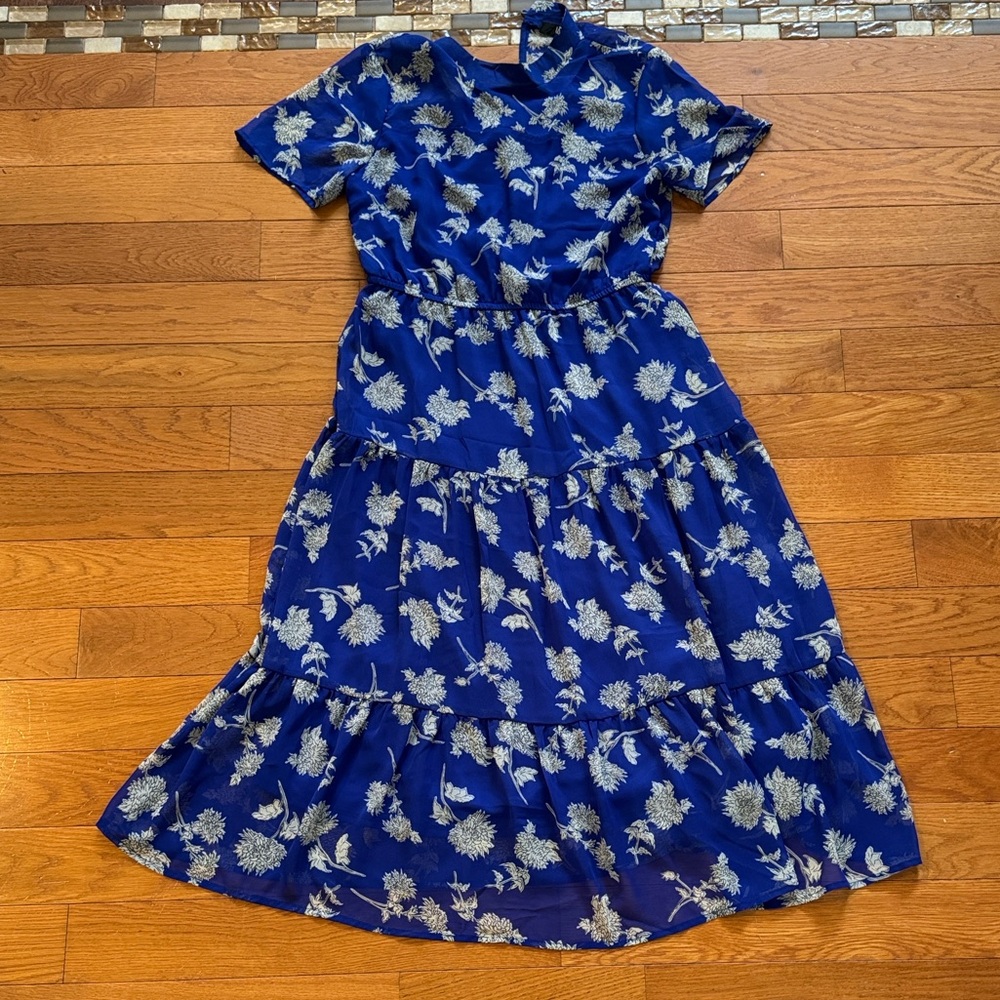 Lulu's Cobalt Midi Dress